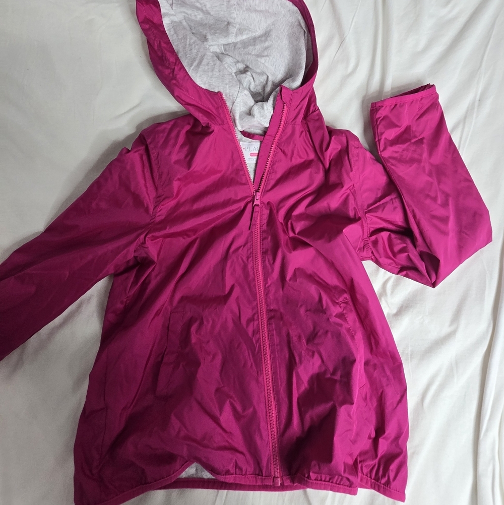Hot Pink Girl's Rain Jacket Used